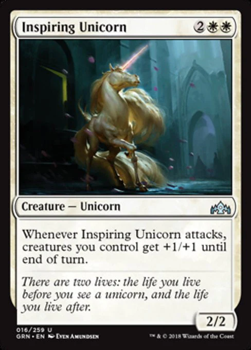 MTG: Guilds of Ravnica 016: Inspiring Unicorn 