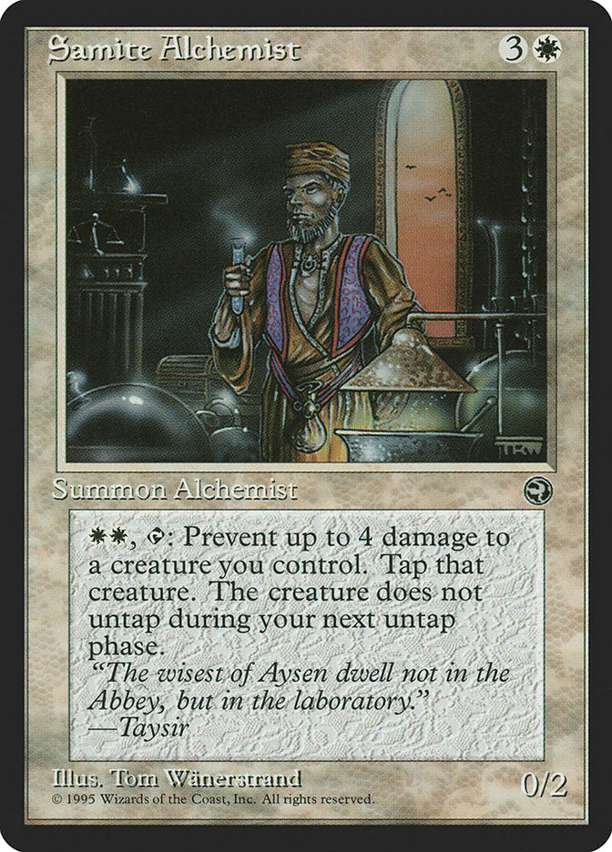 MTG: Homelands 013a: Samite Alchemist (Window) 