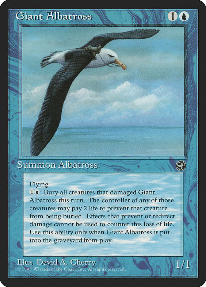 MTG: Homelands 027a: Giant Albatross (Saddle) 