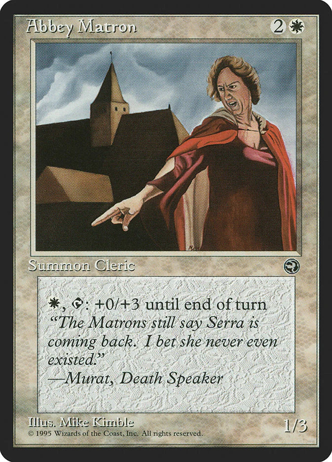 MTG: Homelands 002b: Abbey Matron (No Hood) 