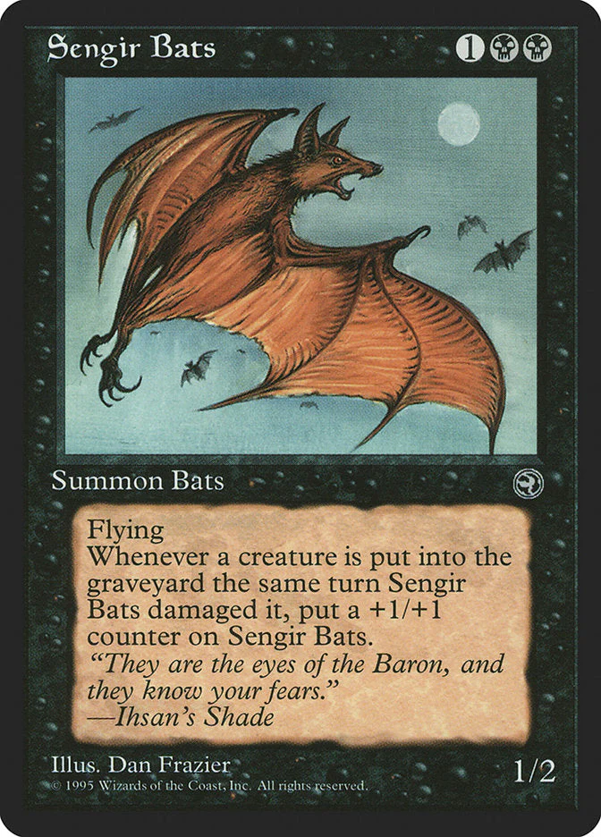MTG: Homelands 057a: Sengir Bats (Flying) 