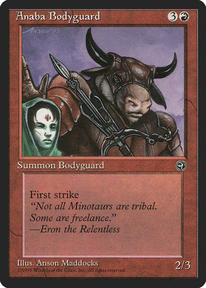 MTG: Homelands 066b: Anaba Bodyguard (Green Cloak) 