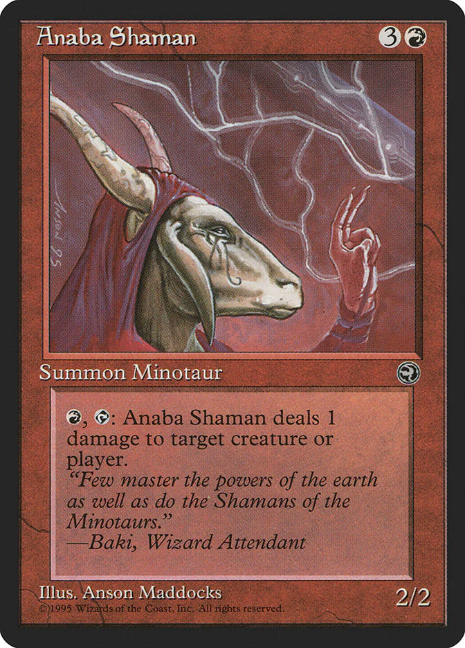 MTG: Homelands 067b: Anaba Shaman (Facing Right) 