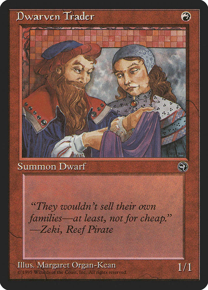 MTG: Homelands 072b: Dwarven Trader (Two People) 
