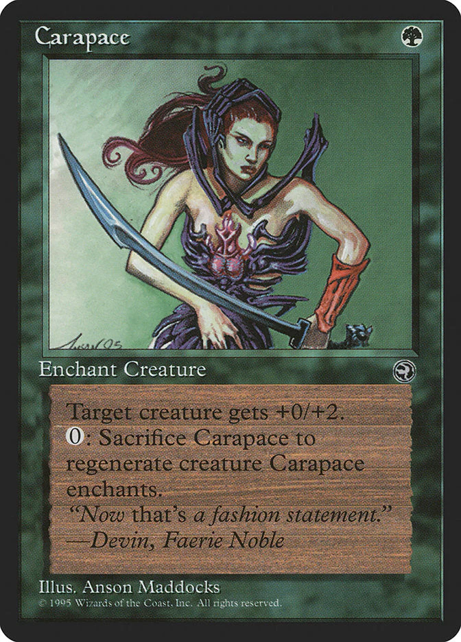 MTG: Homelands 084b: Carapace (Sword) 