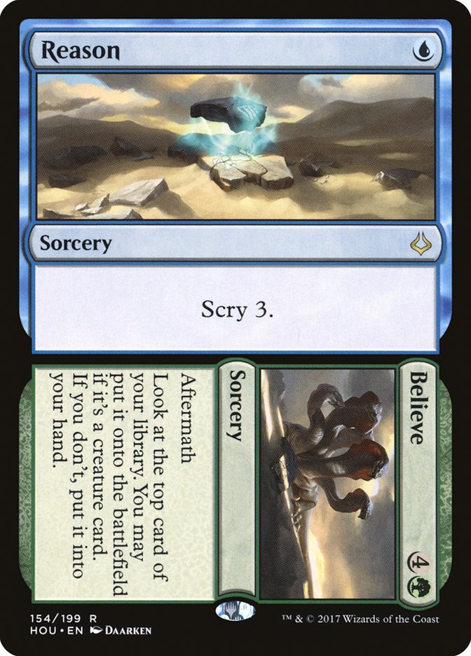 MTG: Hour of Devastation 154: Reason / Believe 