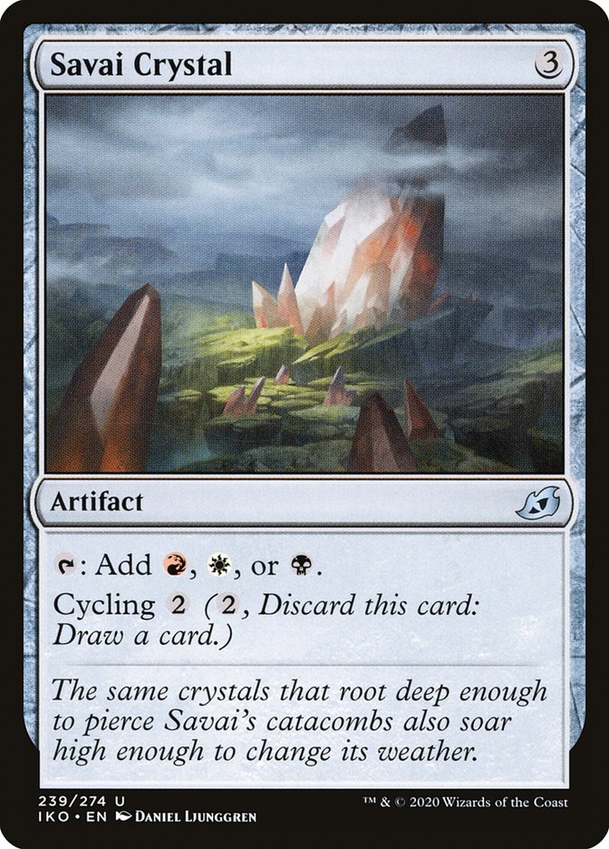 MTG: Ikoria: Lair of Behemoths 239: Savai Crystal 