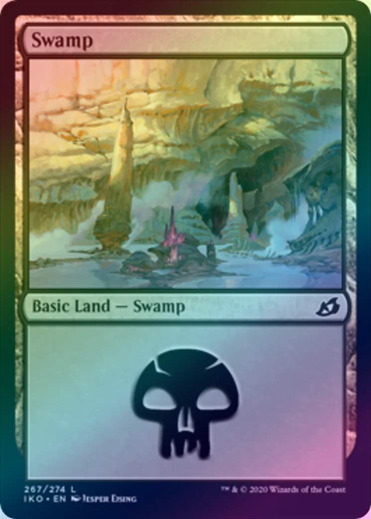 MTG: Ikoria: Lair of Behemoths 267: Swamp (FOIL) 