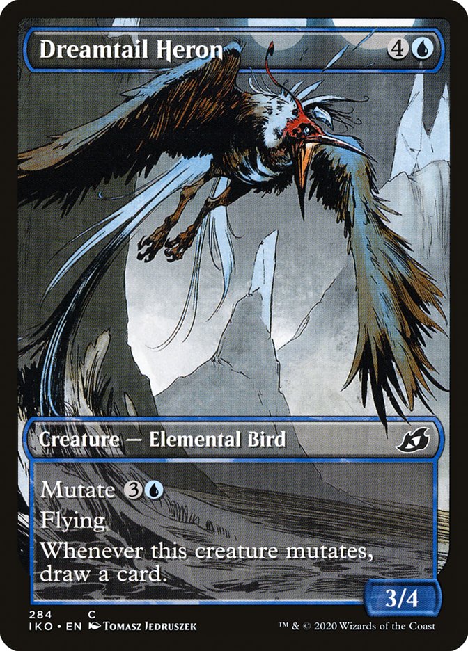 MTG: Ikoria: Lair of Behemoths 284: Dreamtail Heron (Showcase) 