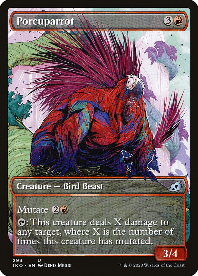 MTG: Ikoria: Lair of Behemoths 293: Porcuparrot (Showcase) 