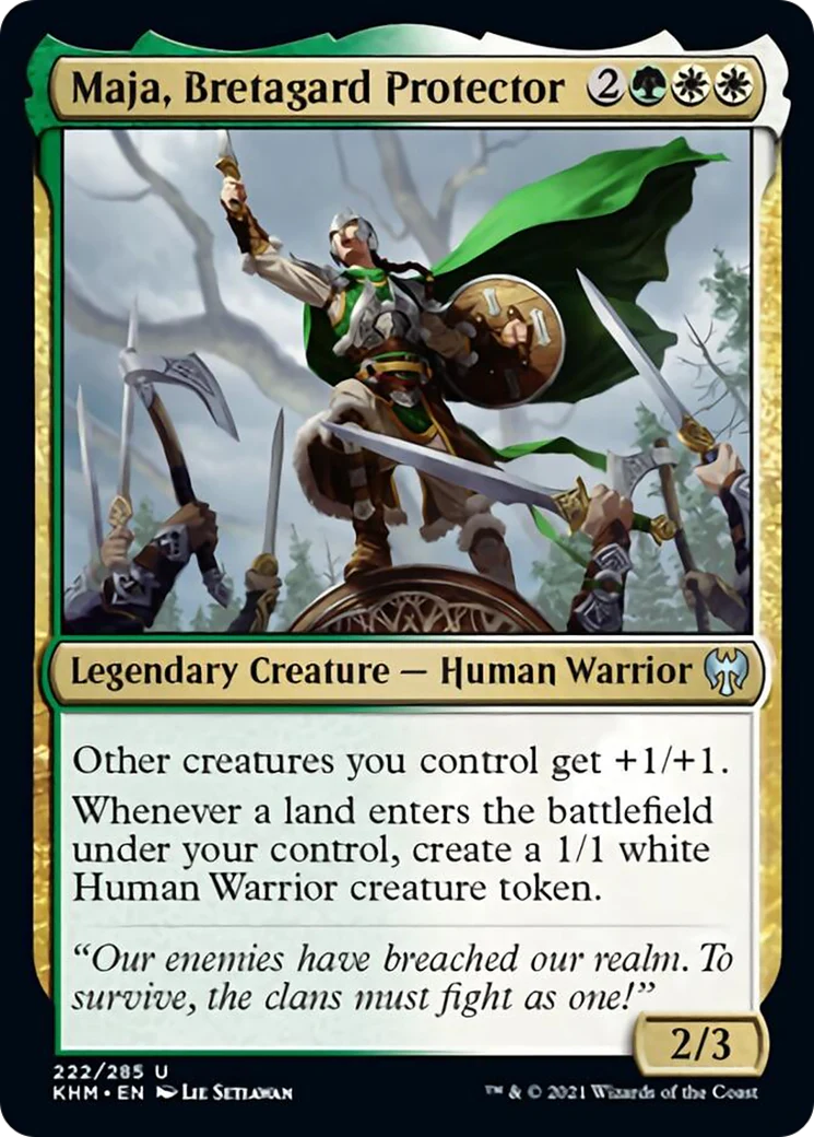 MTG: Kaldheim 222: Maja Bretagard Protector 