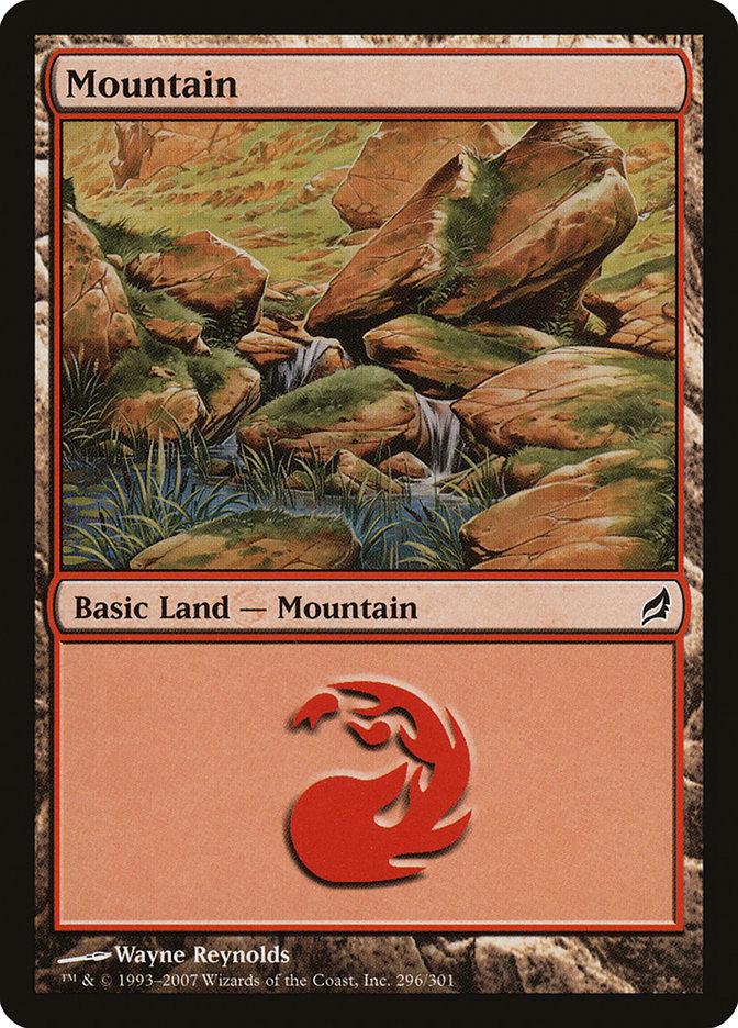 MTG: Lorwyn 296: Mountain (FOIL) 