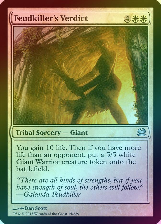 MTG: Modern Masters 015: Feudkillers Verdict (FOIL) 