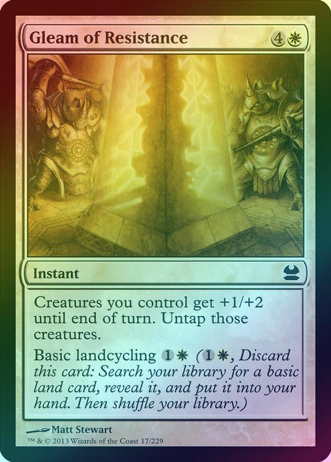 MTG: Modern Masters 017: Gleam of Resistance (FOIL) 