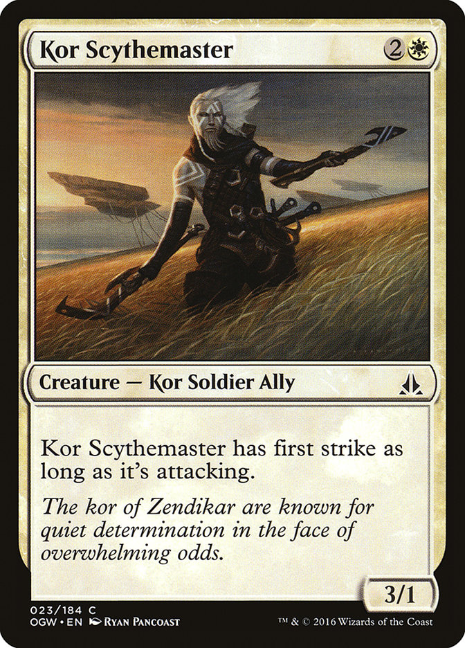 MTG: Oath of the Gatewatch 023: Kor Scythemaster 