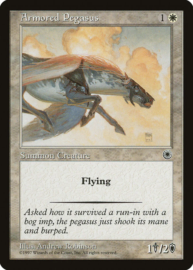 MTG: Portal 006: Armored Pegasus 