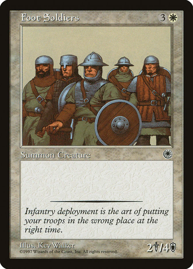MTG: Portal 016: Foot Soldiers 