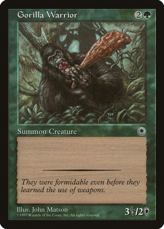 MTG: Portal 168: Gorilla Warrior 