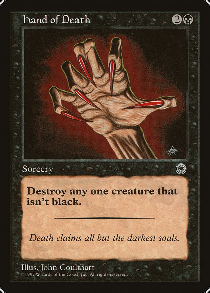 MTG: Portal 096: Hand of Death 