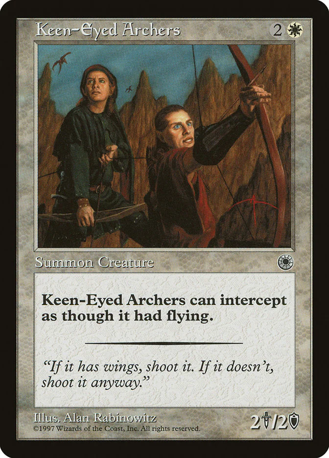 MTG: Portal 019: Keen-Eyed Archers 
