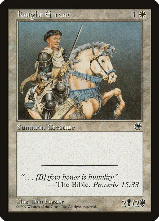 MTG: Portal 020: Knight Errant 