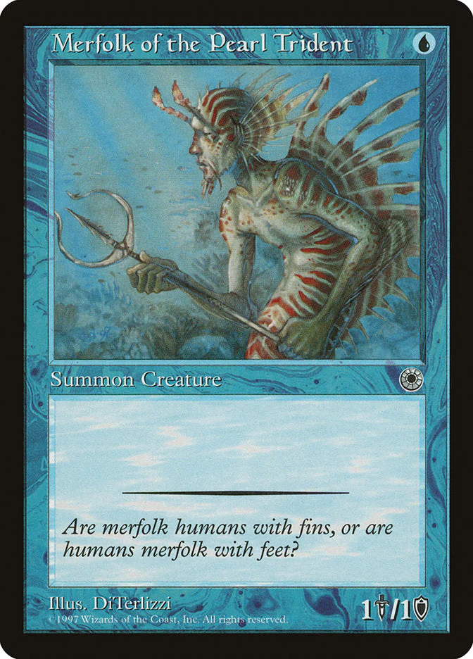 MTG: Portal 060: Merfolk of the Pearl Trident 