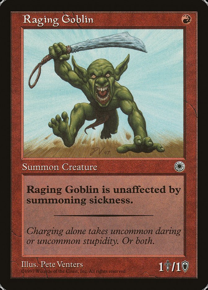 MTG: Portal 145: Raging Goblin 