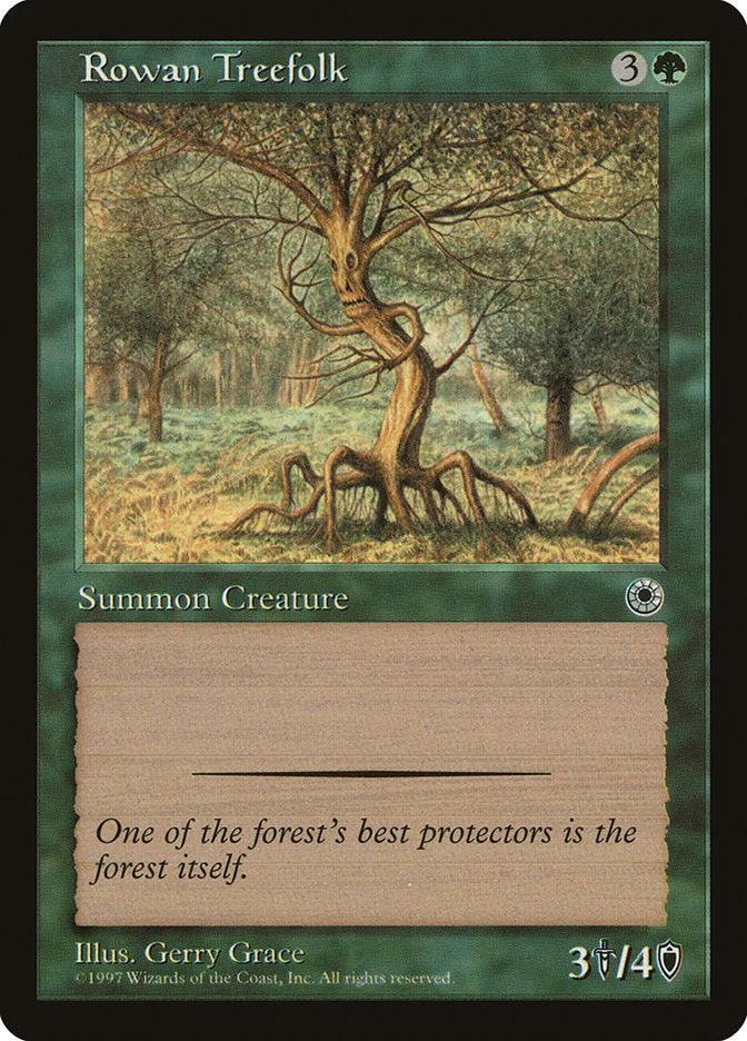 MTG: Portal 184: Rowan Treefolk 