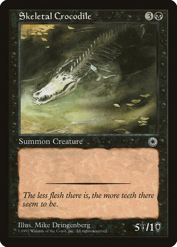 MTG: Portal 110: Skeletal Crocodile 