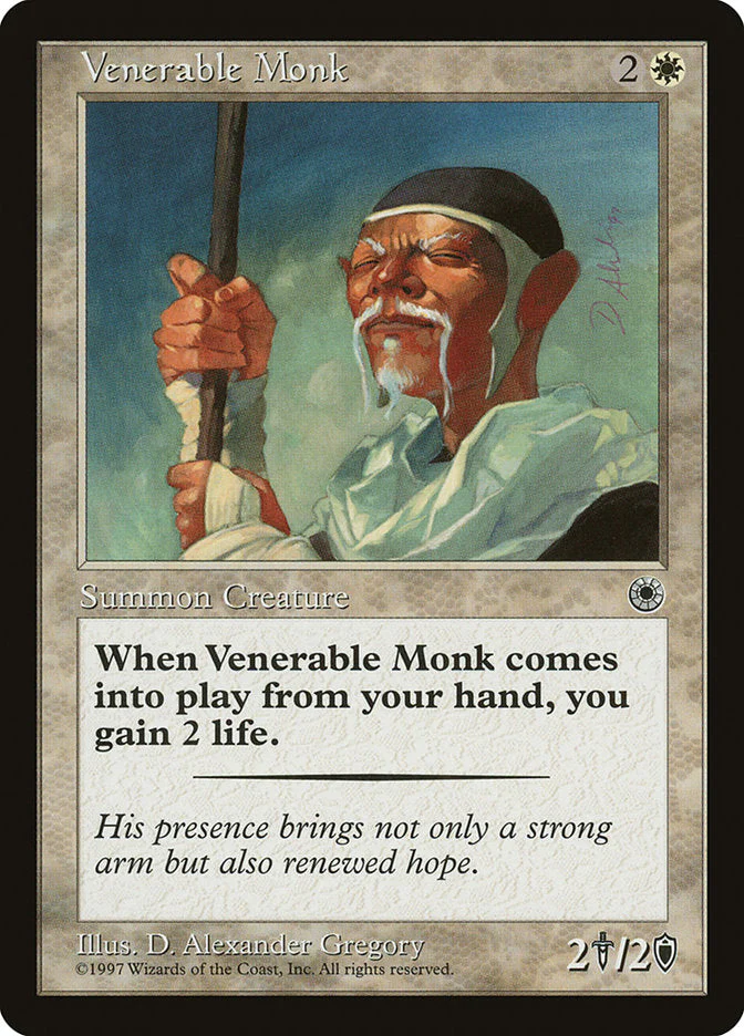MTG: Portal 035: Venerable Monk 