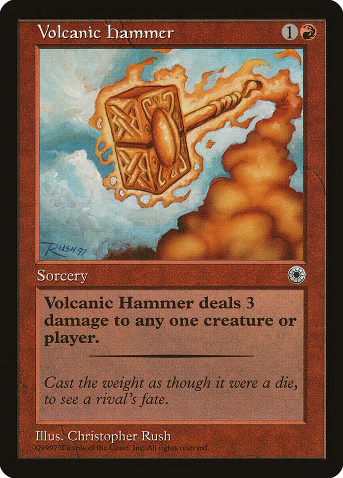 MTG: Portal 154: Volcanic Hammer 