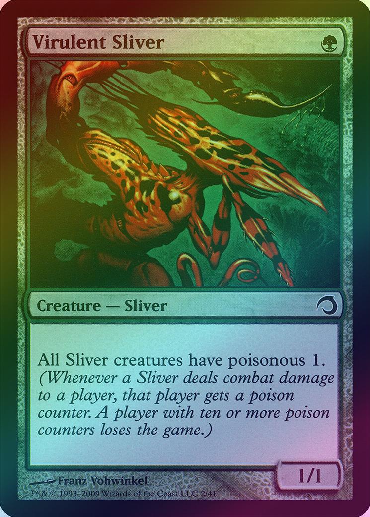 MTG: Premium Deck Series: Slivers 02: Virulent  Sliver (FOIL) 