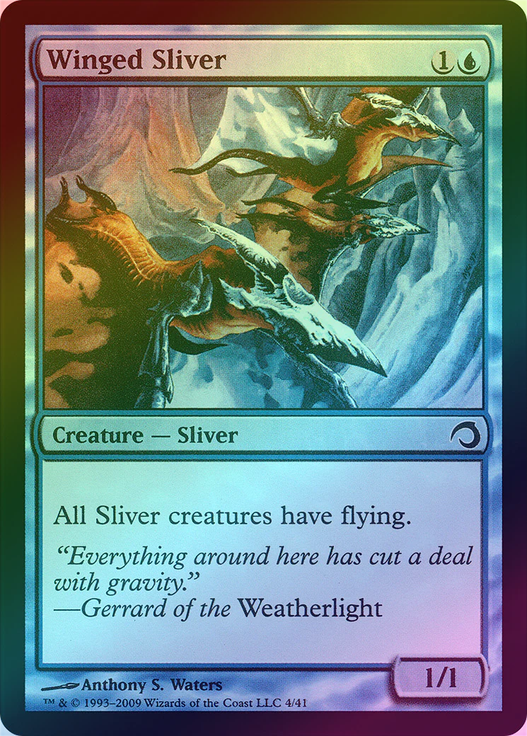 MTG: Premium Deck Series: Slivers 04: Winged Sliver (FOIL) 