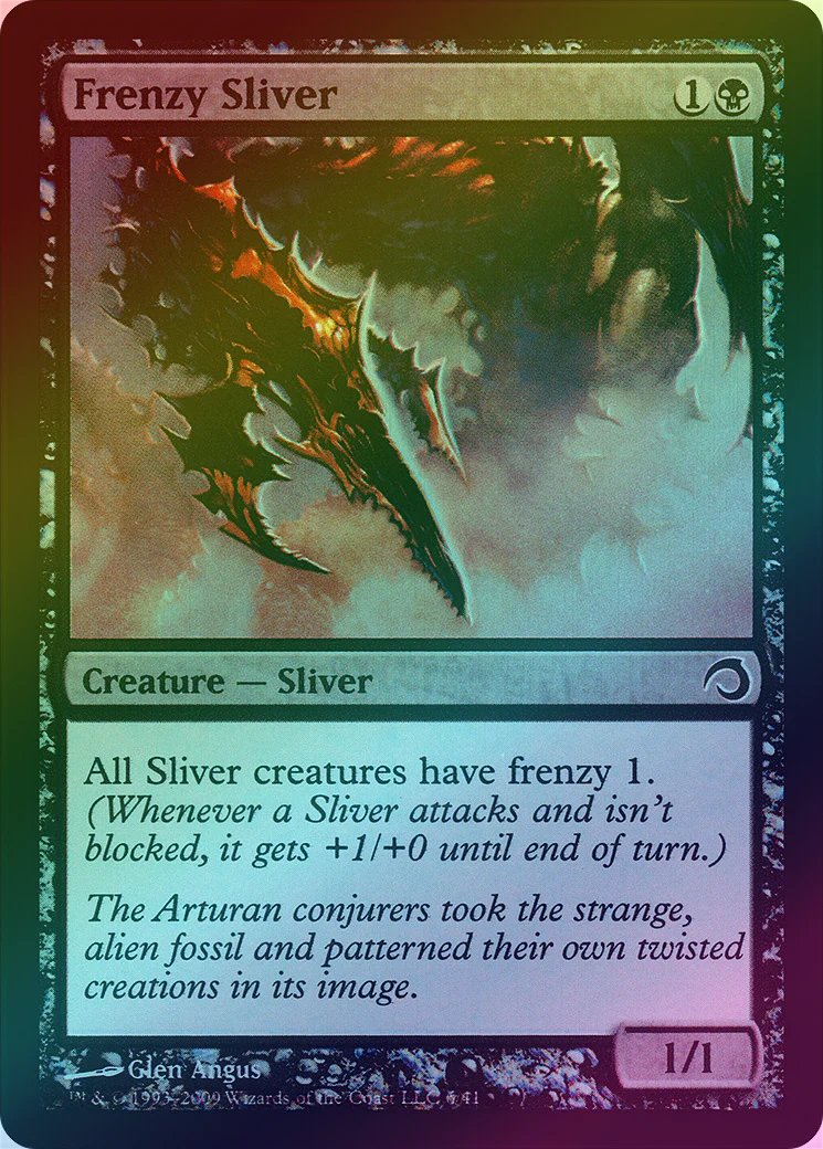 MTG: Premium Deck Series: Slivers 06: Frenzy Sliver (FOIL) 