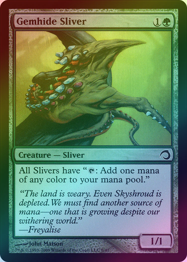 MTG: Premium Deck Series: Slivers 08: Gemhide Sliver (FOIL) 