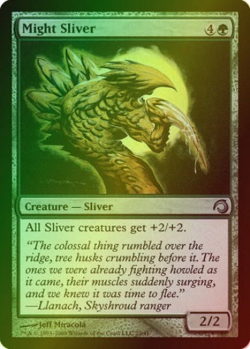 MTG: Premium Deck Series: Slivers 23: Might Sliver (FOIL) 