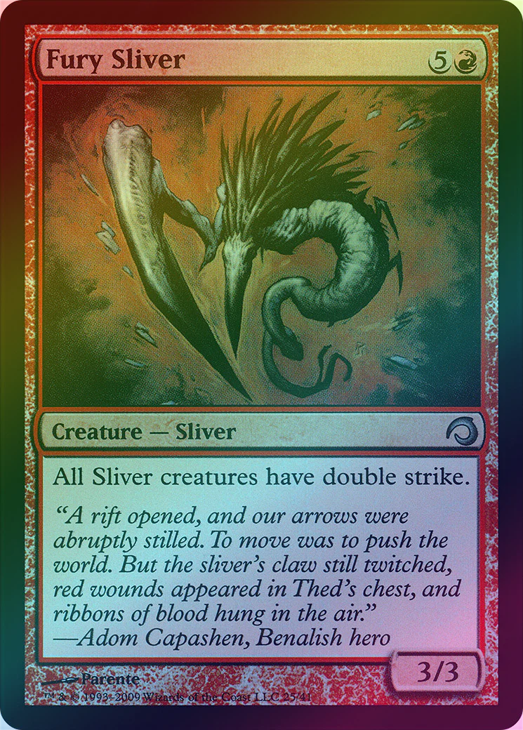 MTG: Premium Deck Series: Slivers 25: Fury Sliver (FOIL) 