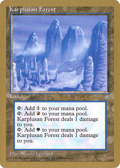 MTG: World Championship Decks: Karplusan Forest (1998 Brian Selden) 