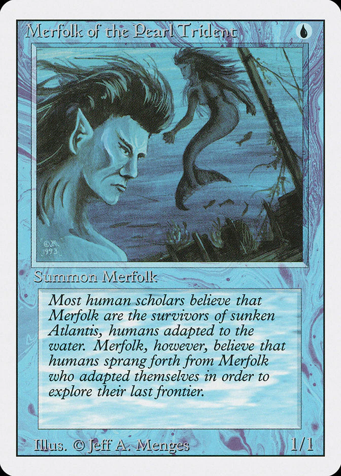 MTG: Revised 068: Merfolk of the Pearl Trident 