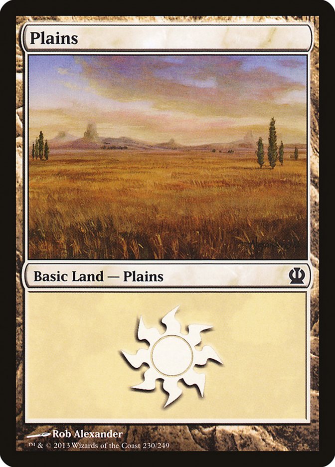 MTG: Theros 230: Plains (#230) - Foil 