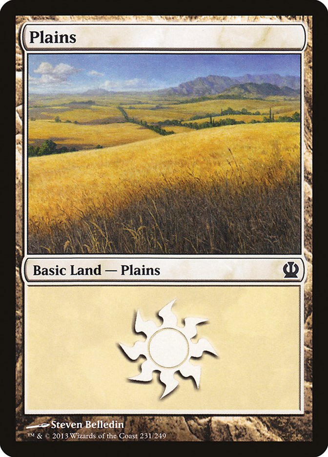 MTG: Theros 231: Plains (#231) - Foil 