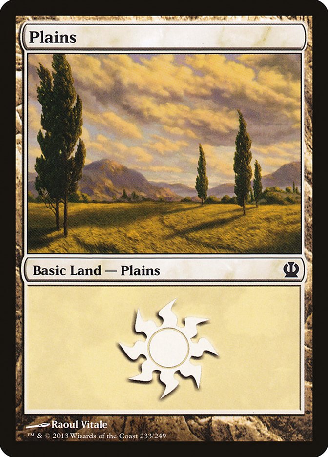 MTG: Theros 232: Plains (#233) - Foil 