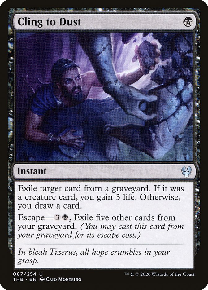 MTG: Theros Beyond Death 087: Cling to Dust 