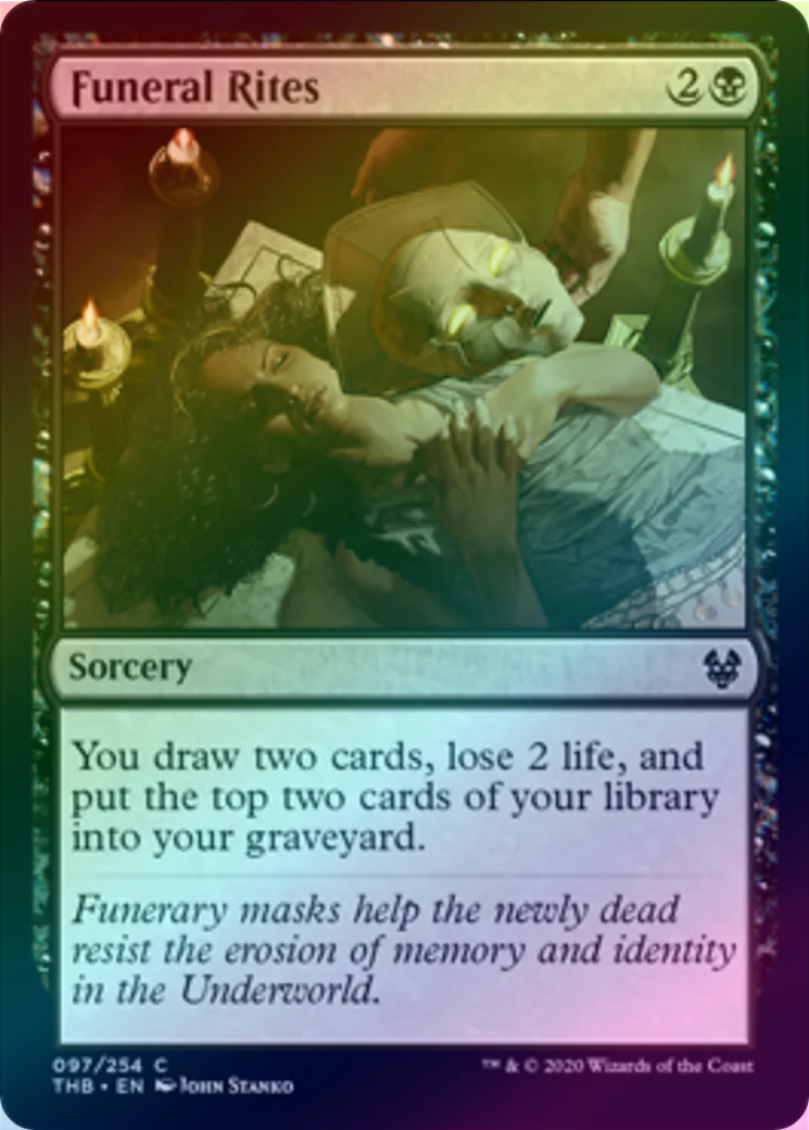 MTG: Theros Beyond Death 097: Funeral Rites (FOIL) 