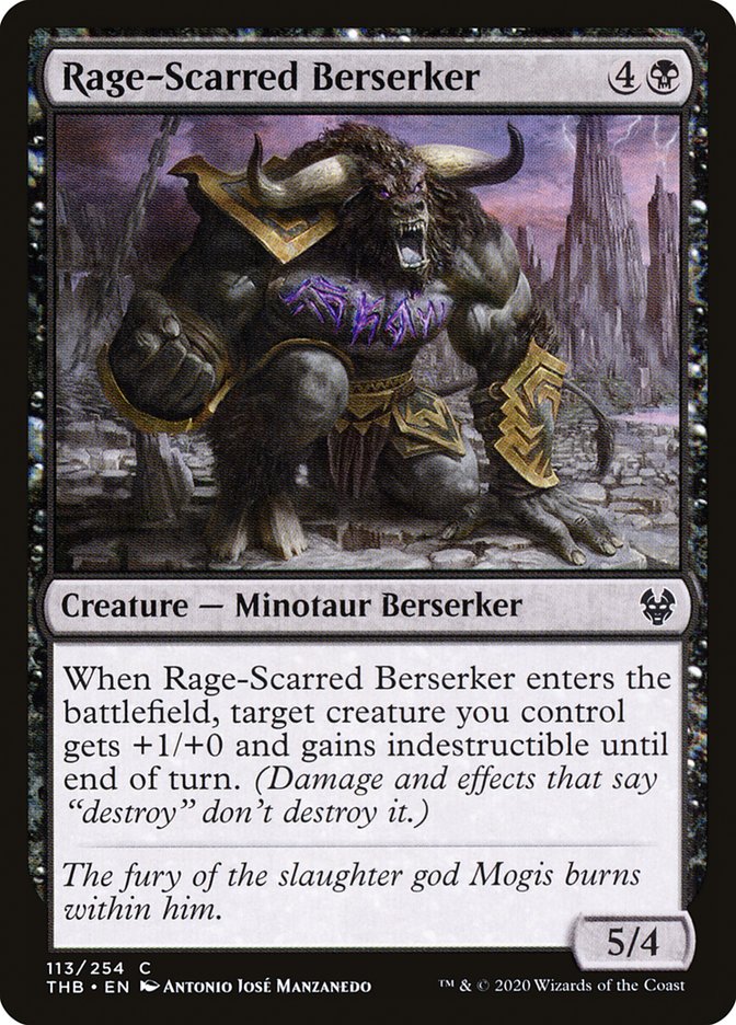 MTG: Theros Beyond Death 113: Rage-Scarred Berserker 