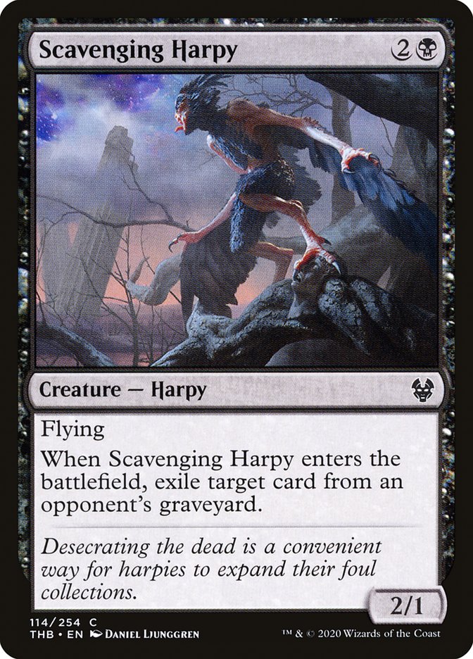 MTG: Theros Beyond Death 114: Scavenging Harpy 