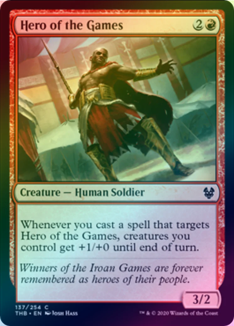 MTG: Theros Beyond Death 137: Hero of the Games (FOIL) 