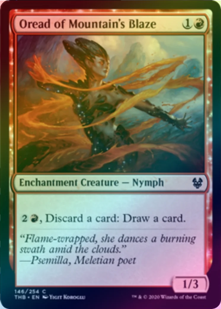MTG: Theros Beyond Death 146: Oread of Mountains Blaze (FOIL) 