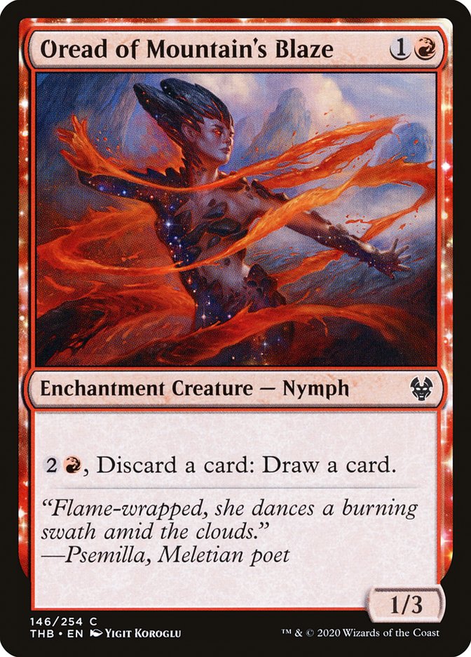 MTG: Theros Beyond Death 146: Oread of Mountains Blaze 