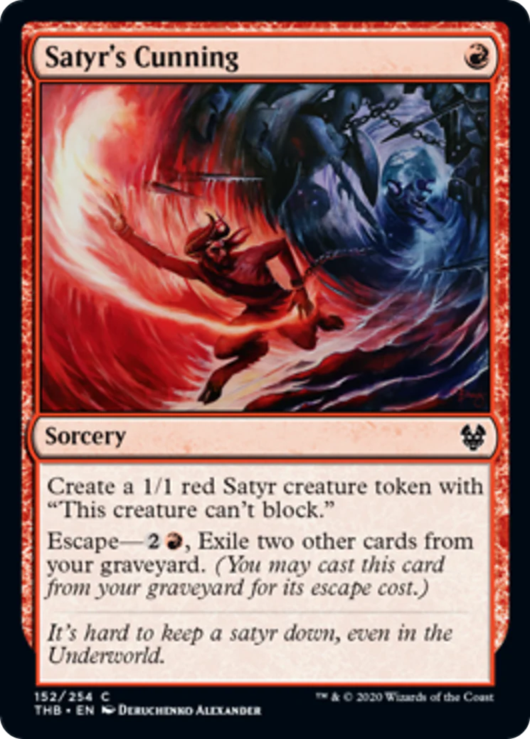 MTG: Theros Beyond Death 152: Satyrs Cunning 